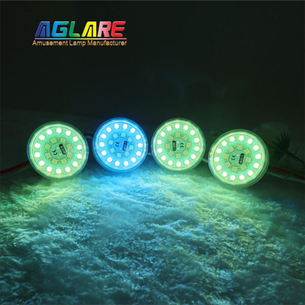 Rgb Single Point Light 24V 60Mm 360Degree Cabochon LED Light Decoration RGB LED Point Lights ...