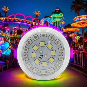 Auto Multi-Color E14 LED Light Dc24V 4.2W Pixel Lights Ferris Wheel Park Rides Lighting