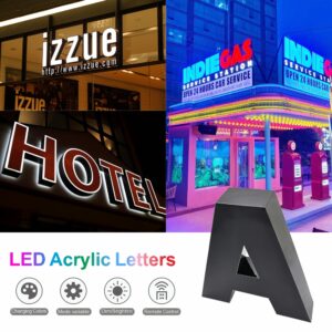 Custom 3D Acrylic LED Letter Signs for Business
