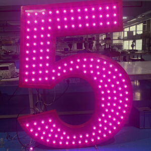 Custom Marquee Numbers With Lights