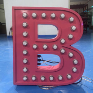 Custom Metal LED Letters Marquee Light Up Letters 30Cm 40Cm 50Cm 60Cm