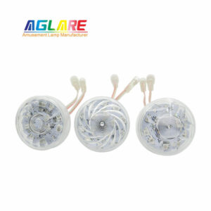 Dc24V 21Pcs Rgb5050 LED Cabochon Light Luna Park LED Lights Cabochon 45Mm 24V Programmable RGB Lights