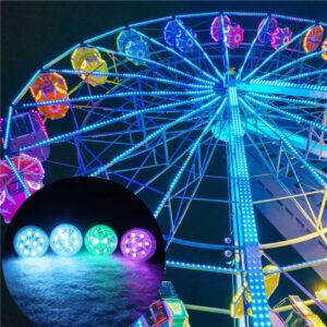 24 Volt RGB LED Pixel Light 45Mm Point Decorative Lighting Chameleon RGB Pixel Light
