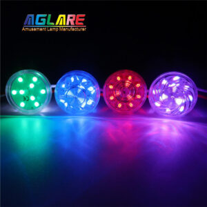Turbo Cabochon Ferris Wheel LED Auto Lights 60Mm RGB IP65 Changeable LED Auto Lights