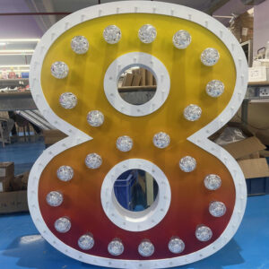 Marquee Numbers Metal LED Letters For Events, Weddings, Birthdays, Etc
