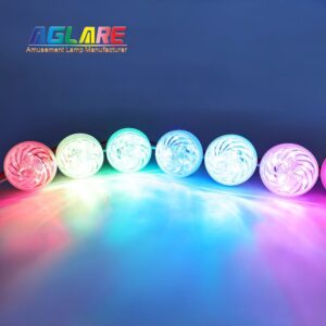 Outdoor Permanent Christmas Programmable Ac24V Automatic RGB LED Decorate Lamp Cabochon Amusement Point Lights For Theme Parks